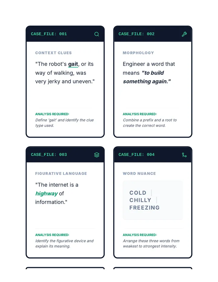 Case File Task Cards