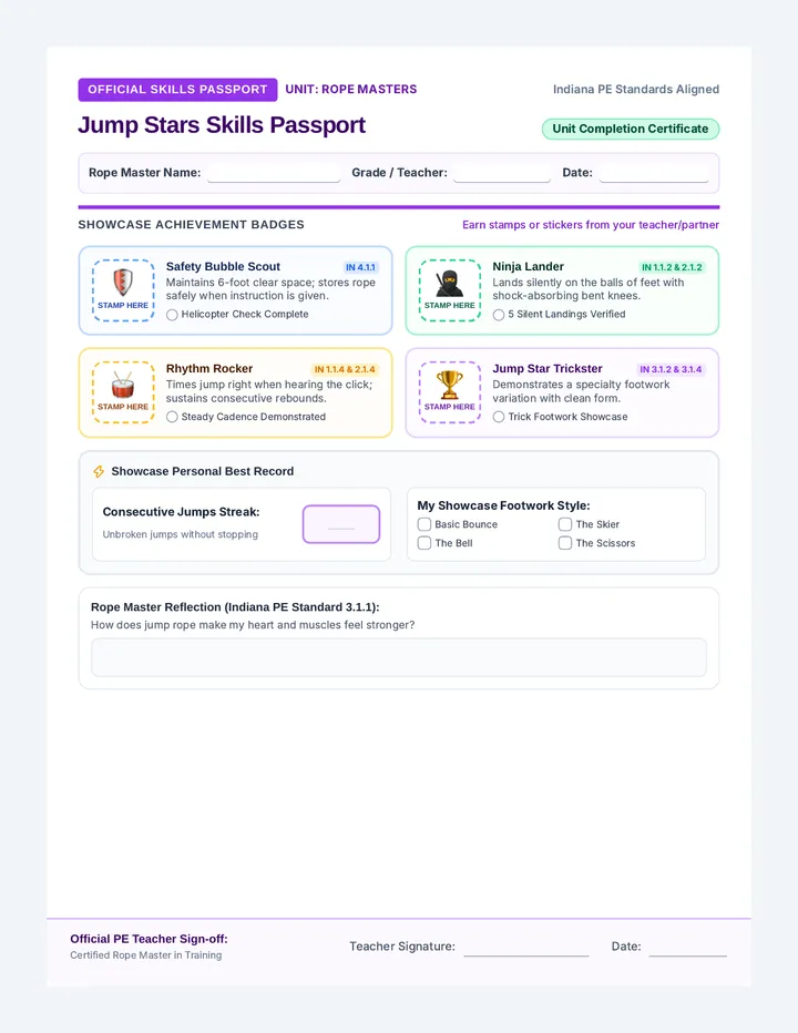 Jump Stars Skills Passport
