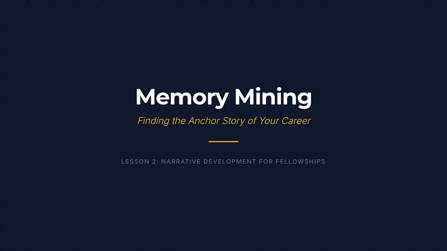 Memory Mining Slides