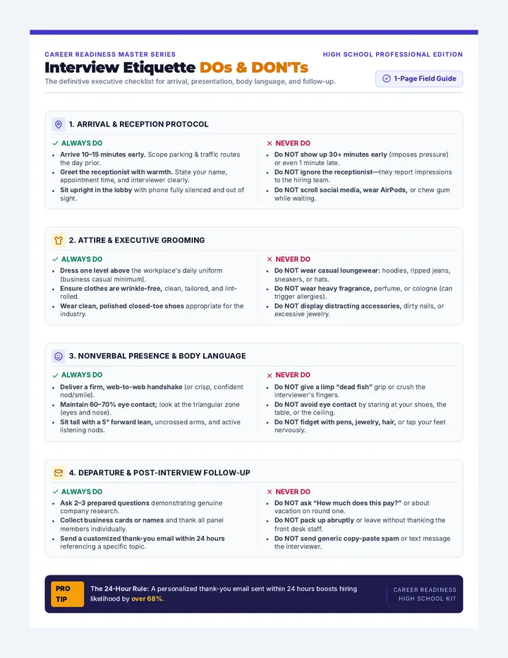Interview Dos and Donts Guide