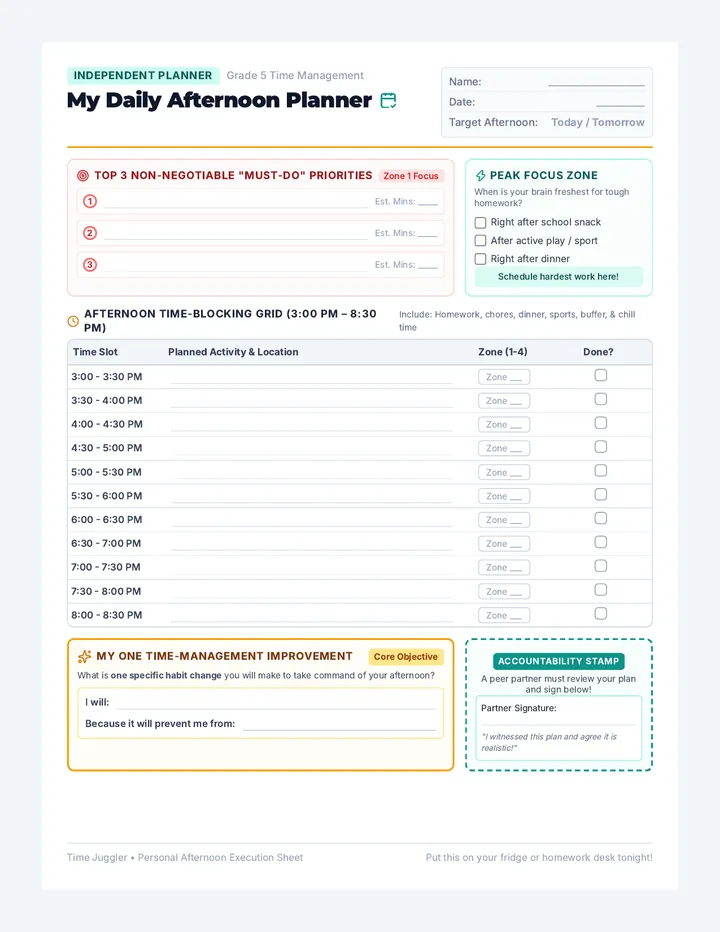 Daily Planner Template