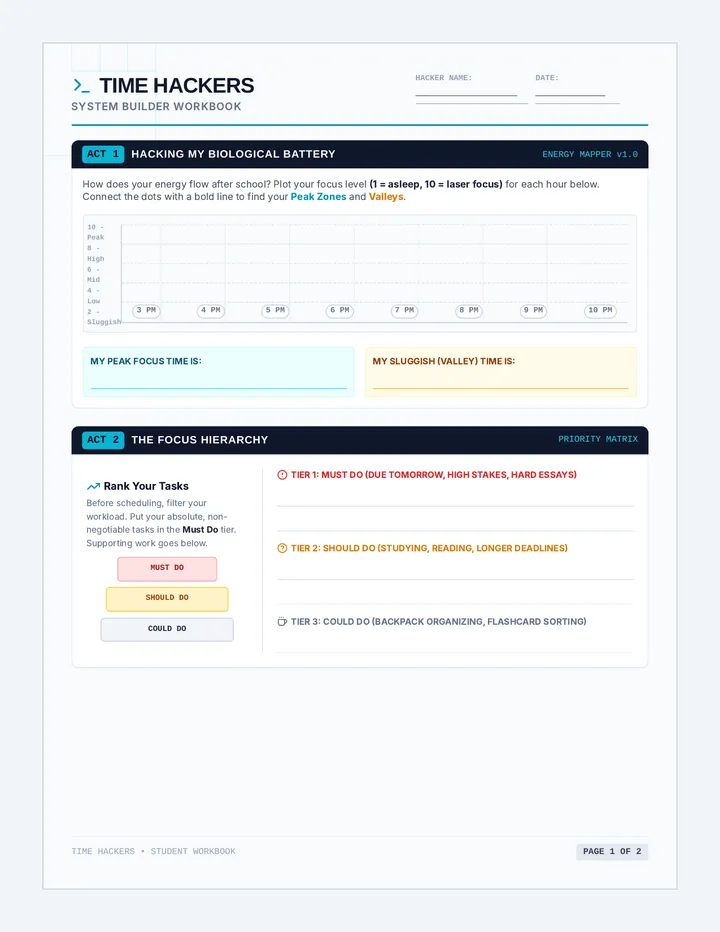 Time Hackers Student Workbook