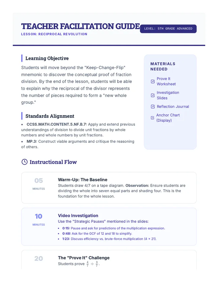 Teacher Investigation Guide