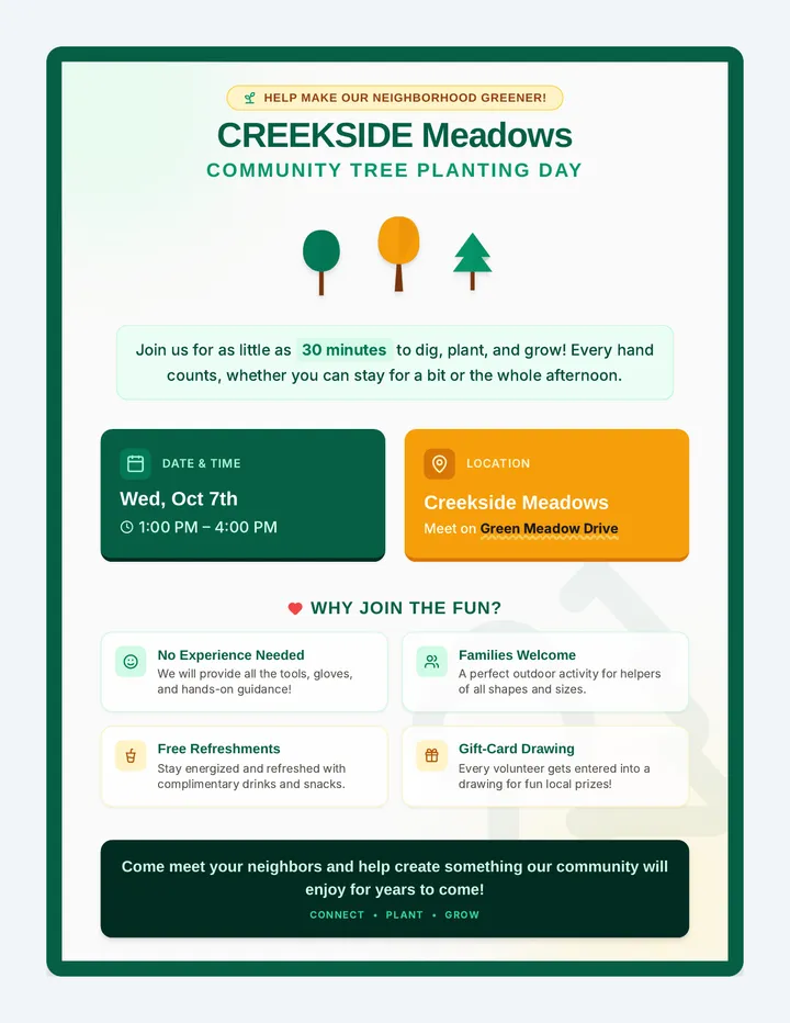 Creekside Roots Flyer