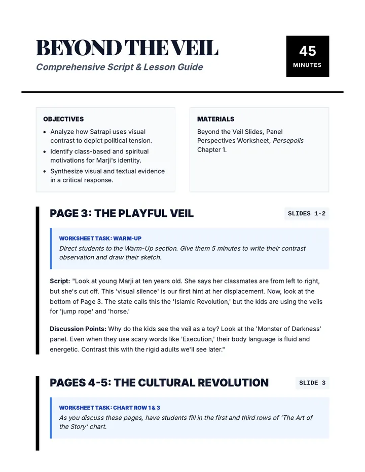 Prophet and Protagonist Script