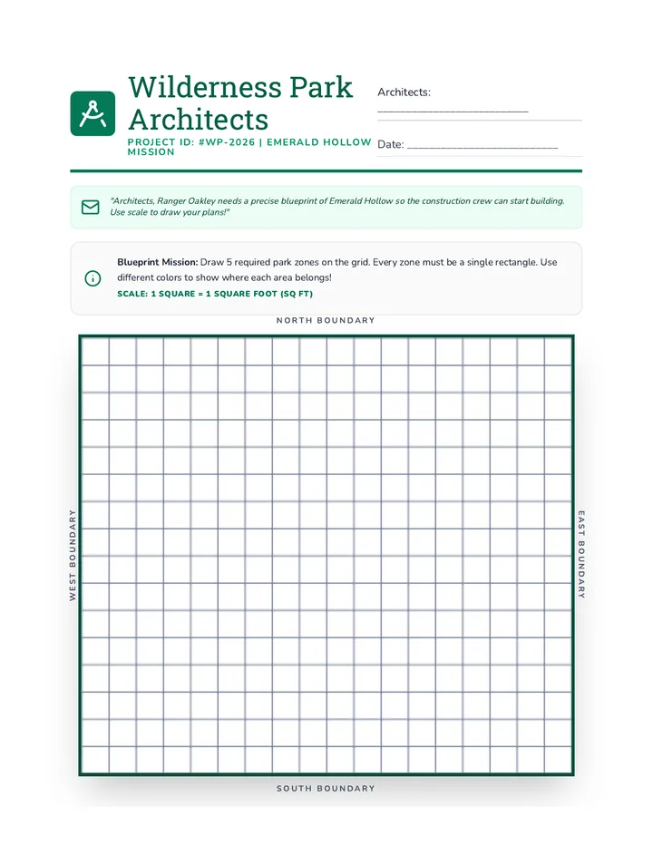 Wilderness Park Architects Worksheet