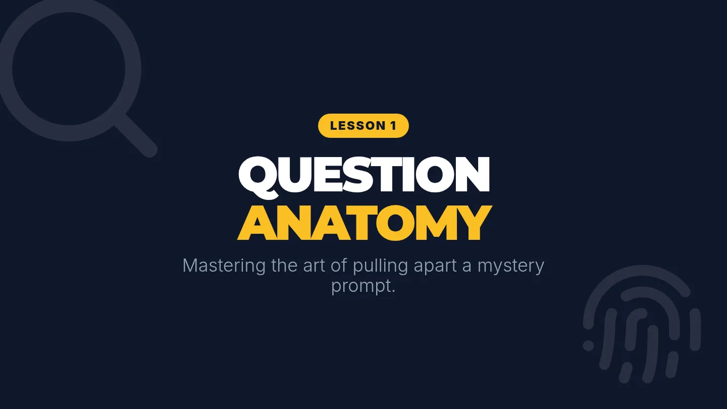 Question Anatomy Slides
