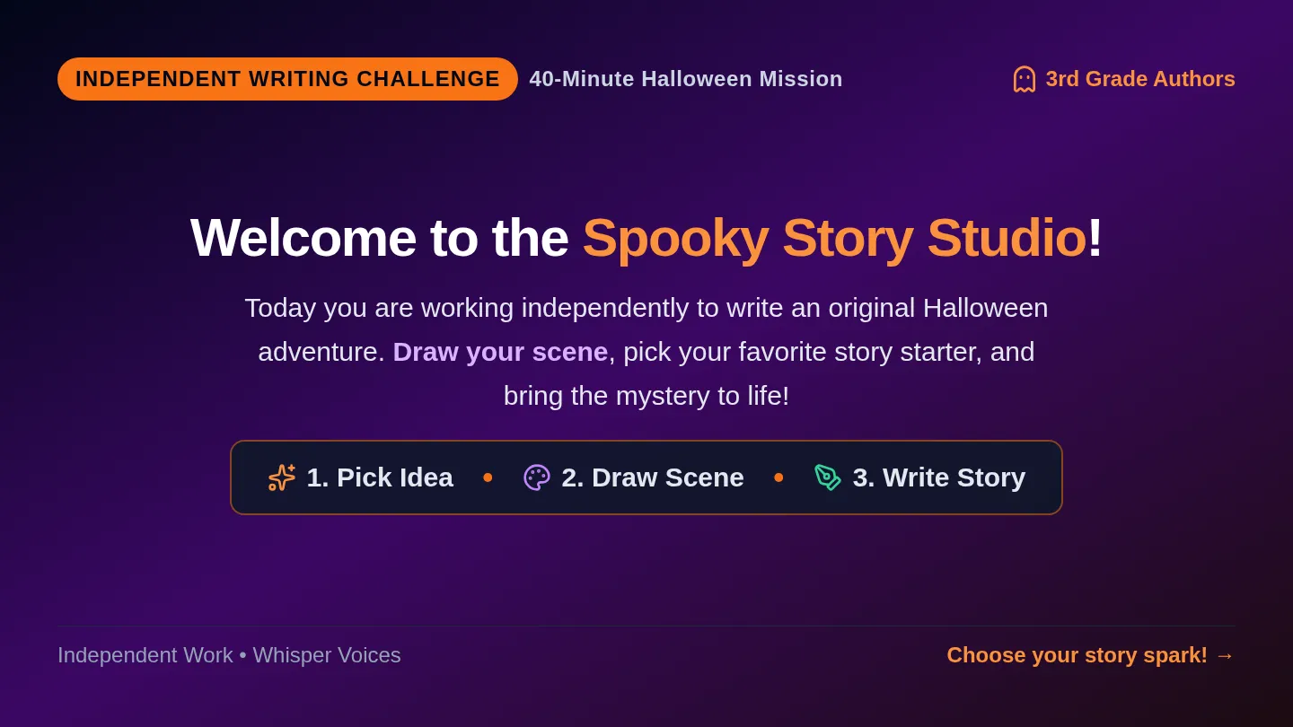 Spooky Story Studio Slides