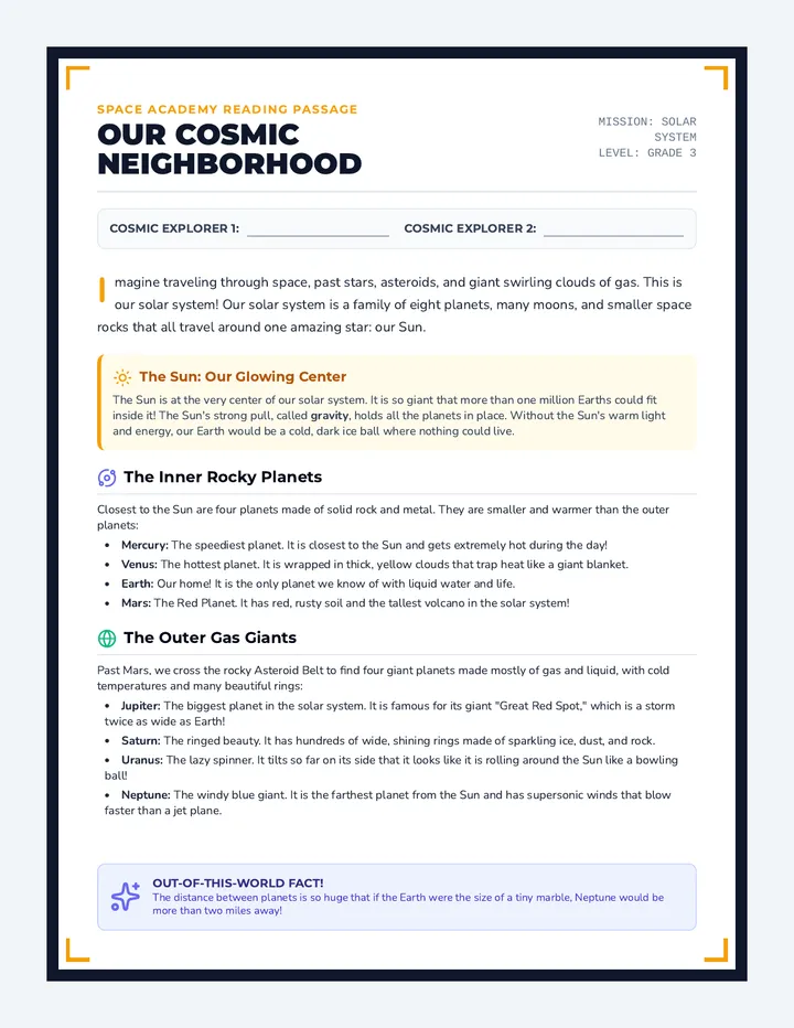 Cosmic Neighborhood Article