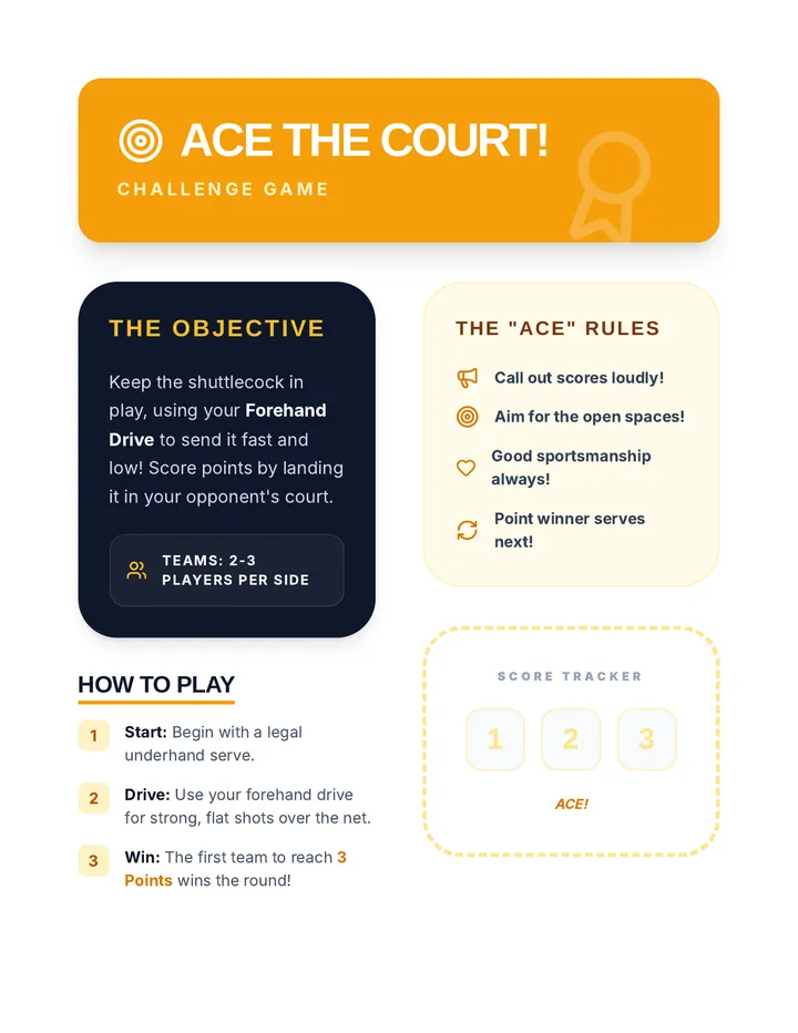Ace the Court Challenge Game