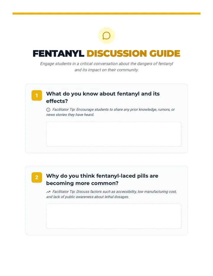 Fentanyl Discussion Questions Facilitator