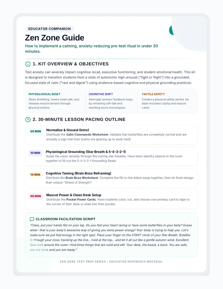 Zen Zone Teacher Guide