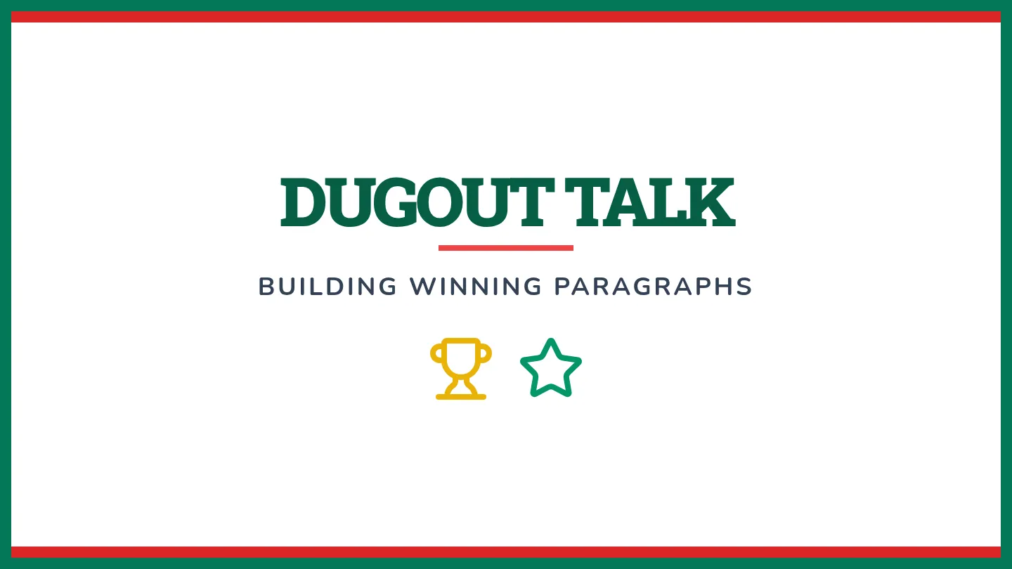 Dugout Talk Slides