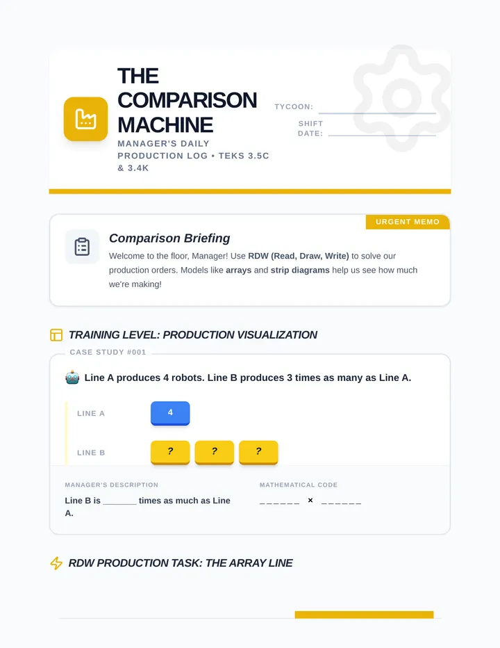 Comparison Machine Practice