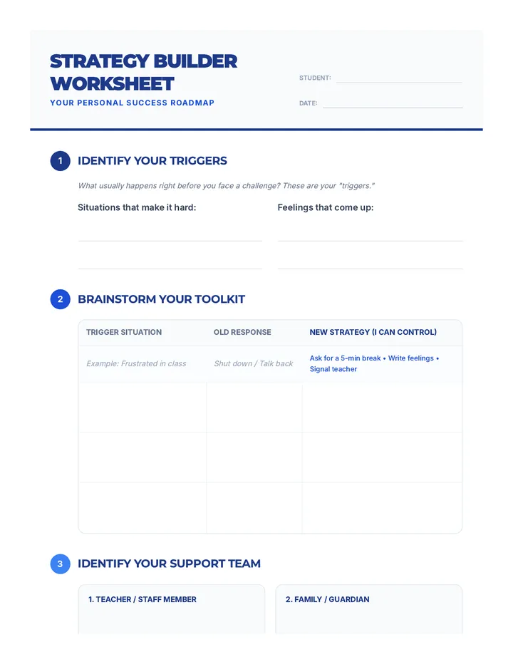 Strategy Builder Worksheet
