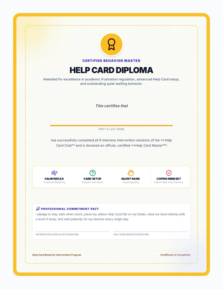 Club Celebration Certificate