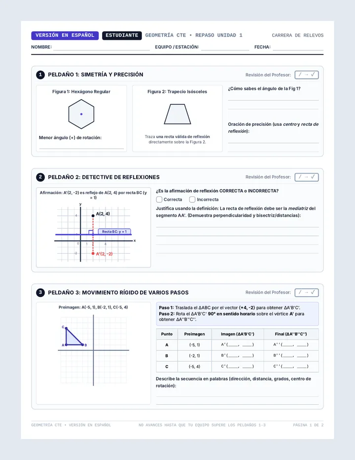 Mastery Ladder Spanish Packet