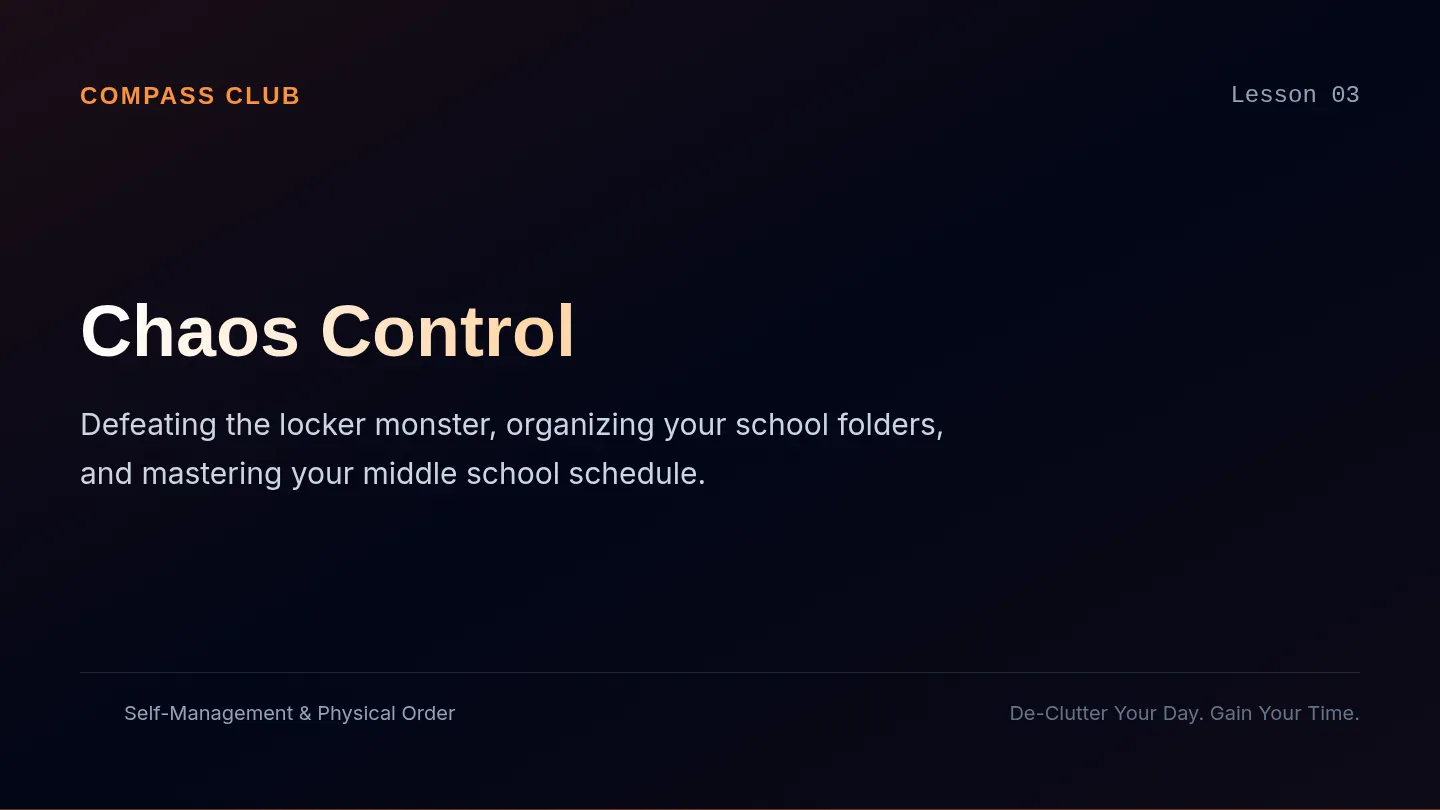 Chaos Control Slides