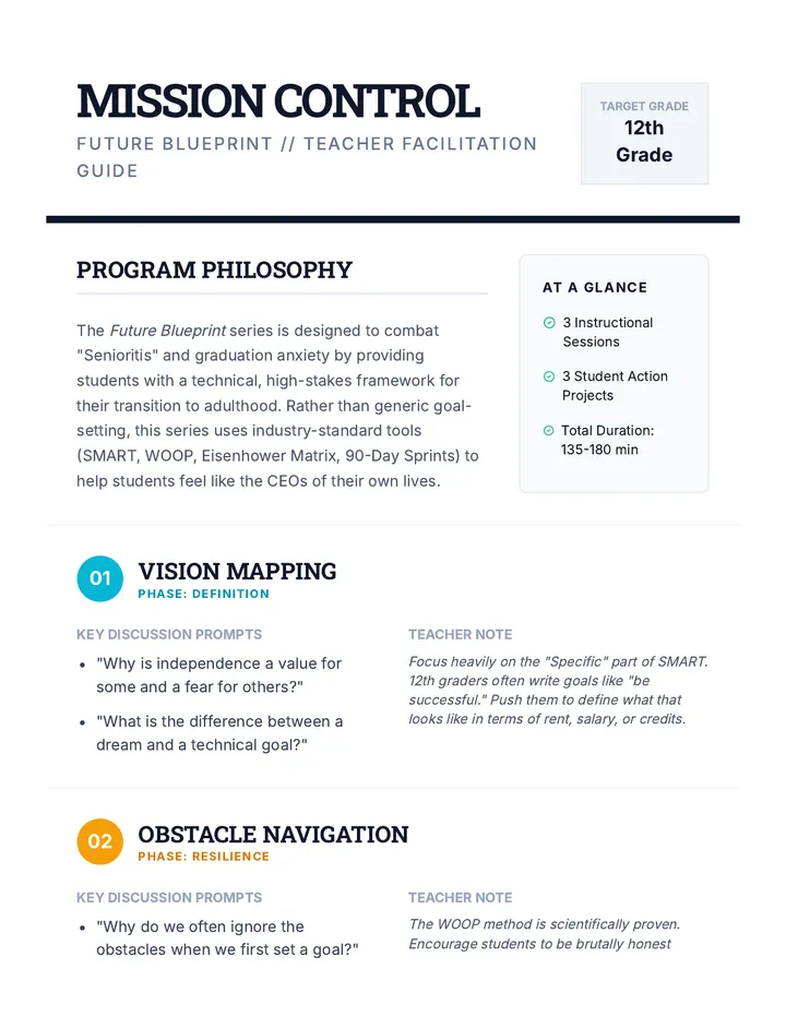Mission Control Teacher Guide
