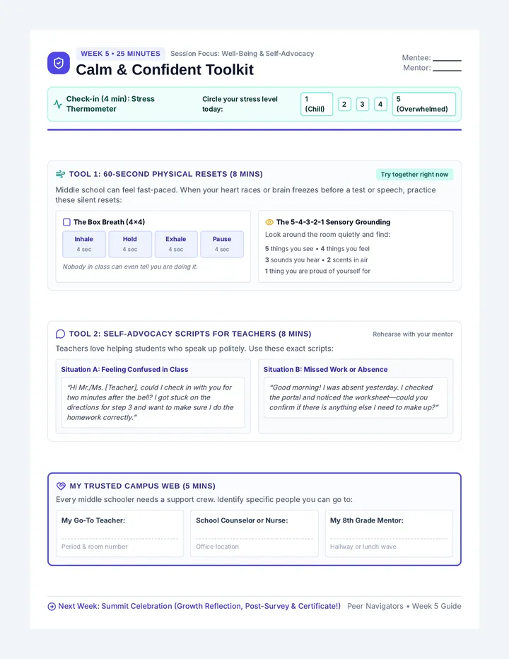 Calm and Confident Toolkit