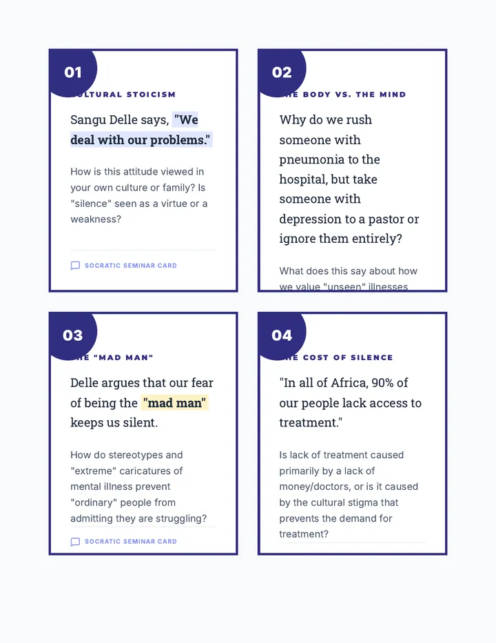 Vulnerability Discussion Cards