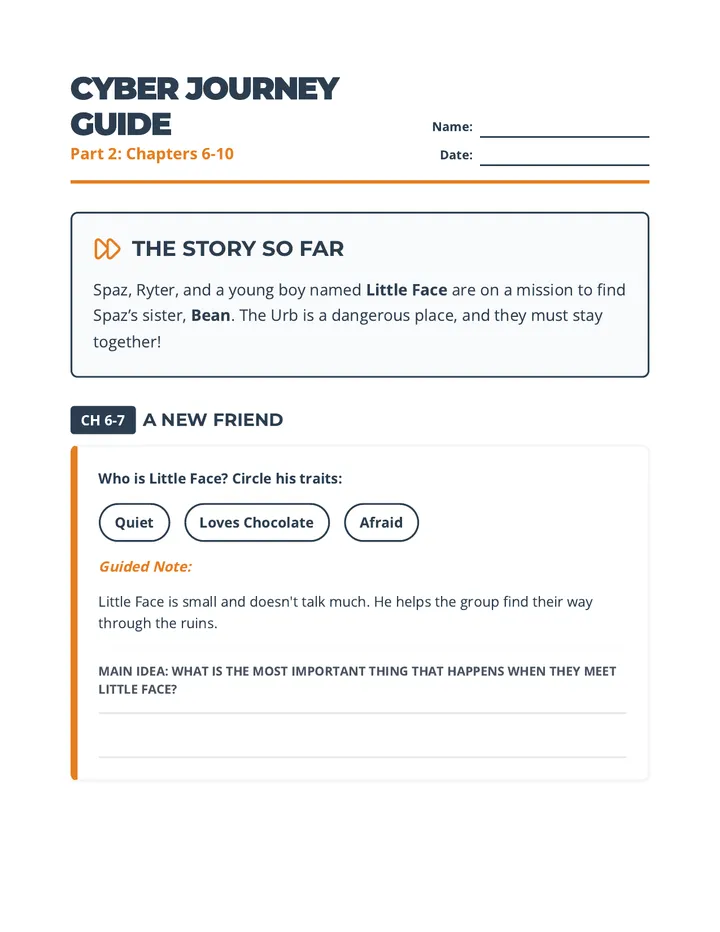 Cyber Journey Part 2 Worksheet