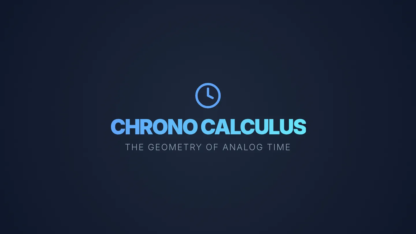 Chrono Calculus Slides