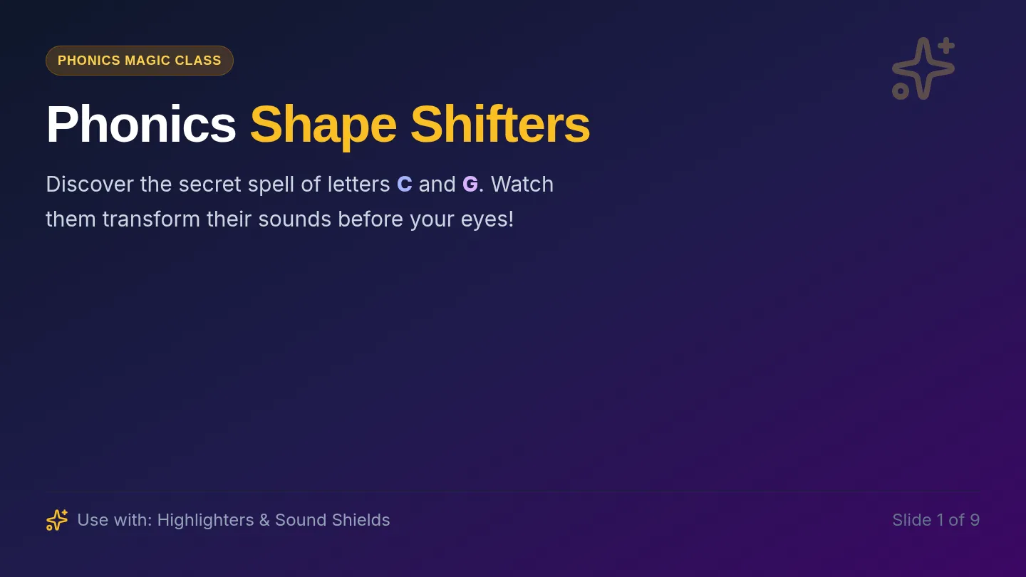 Shape Shifter Interactive Slides