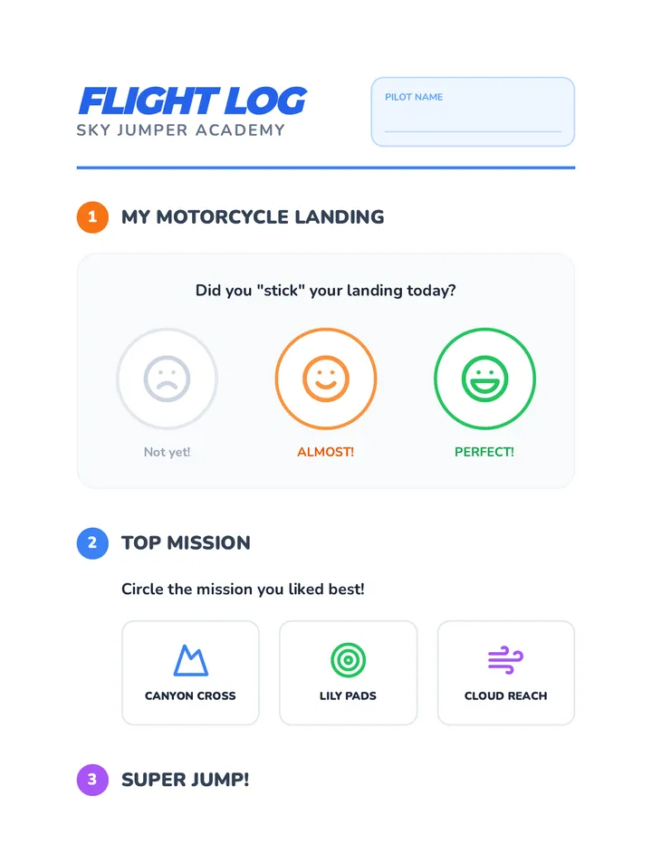 Flight Log Worksheet