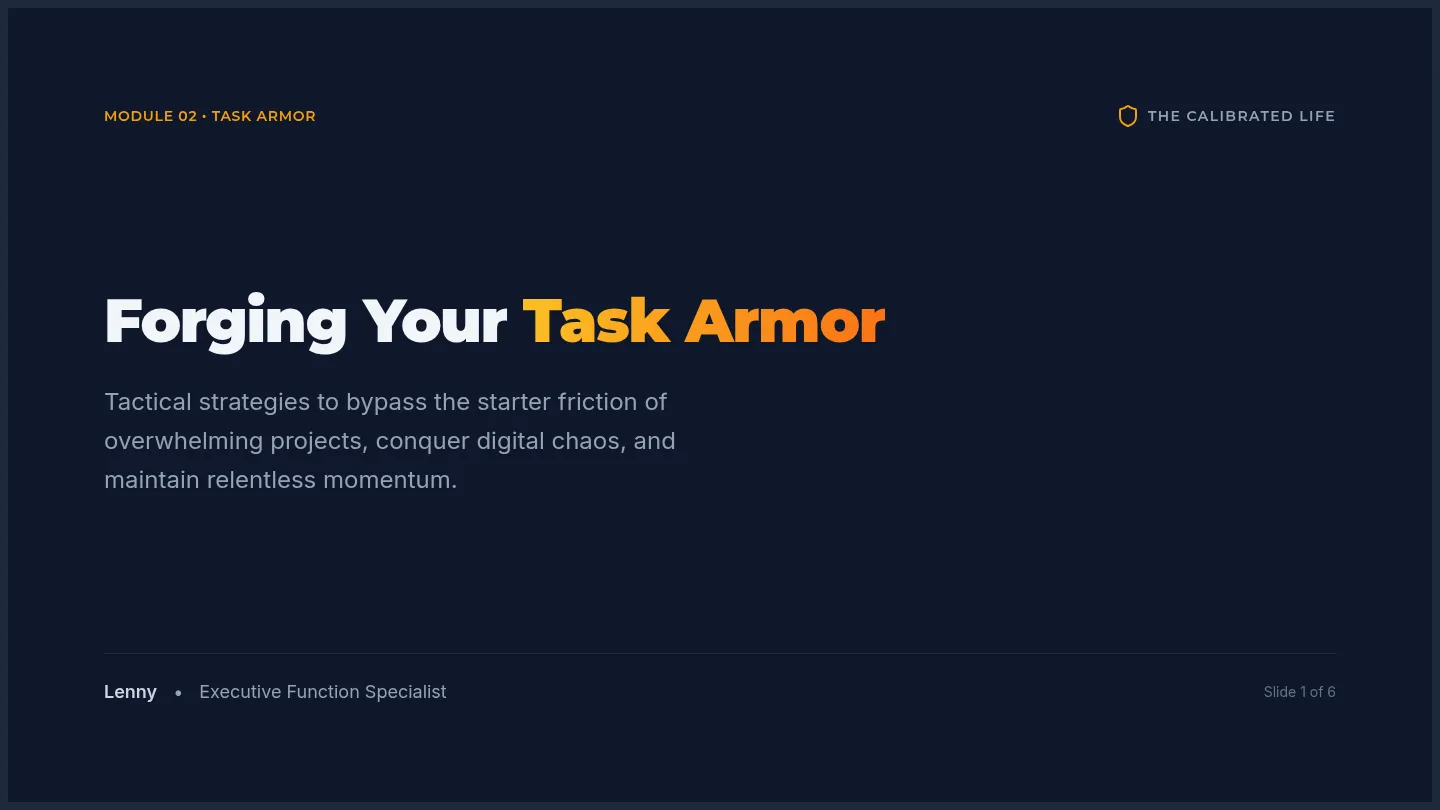 Task Armor Slides
