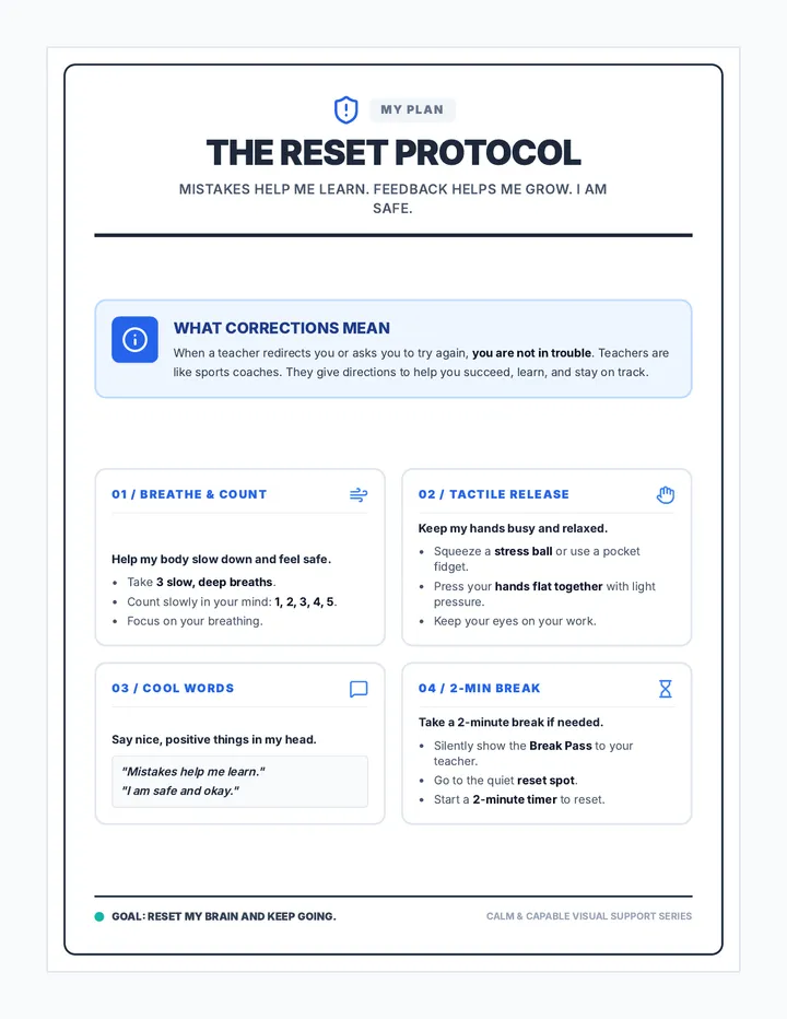 Reset Poster and Desk Cards