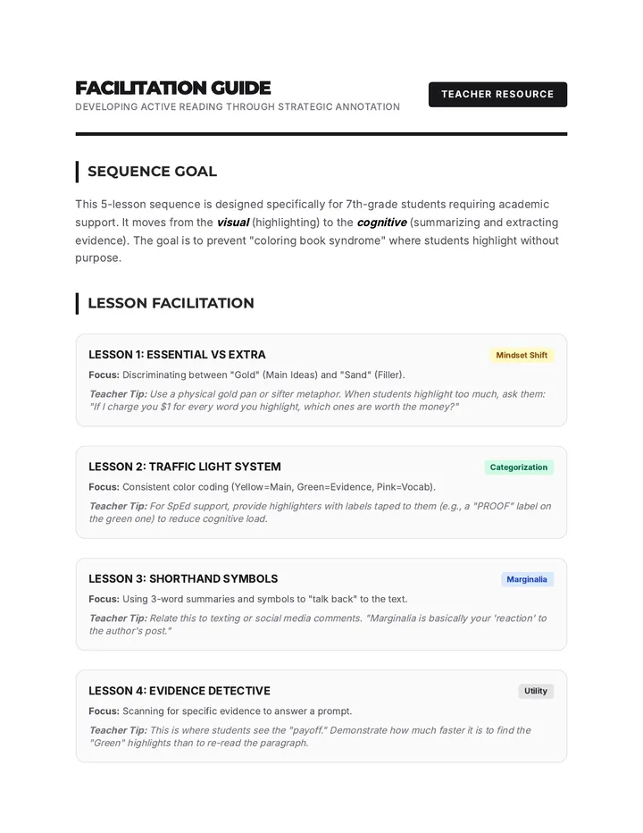 Annotation Facilitation Guide