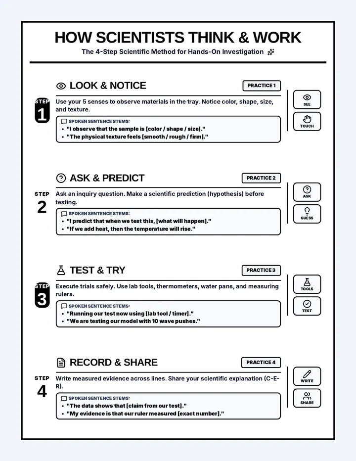 Scientific Method Anchor Chart