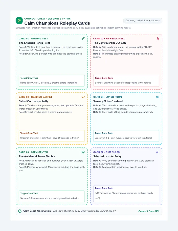 Calm Champions Roleplay Cards