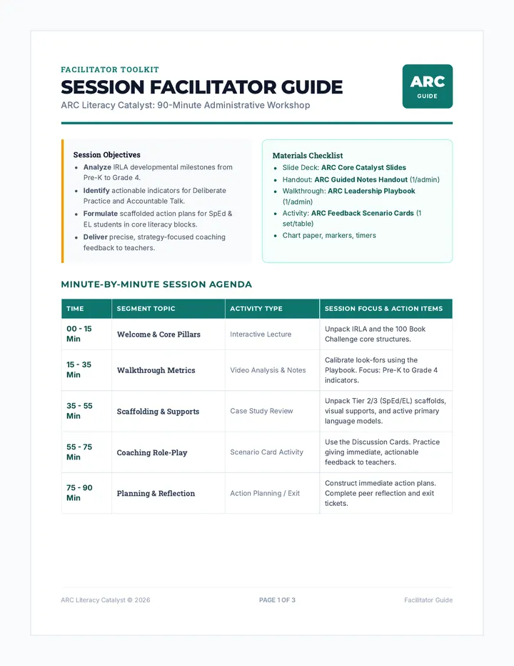 ARC Catalyst Facilitator Guide