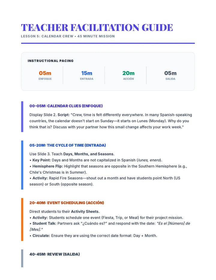 Calendar Crew Teacher Guide (EN)