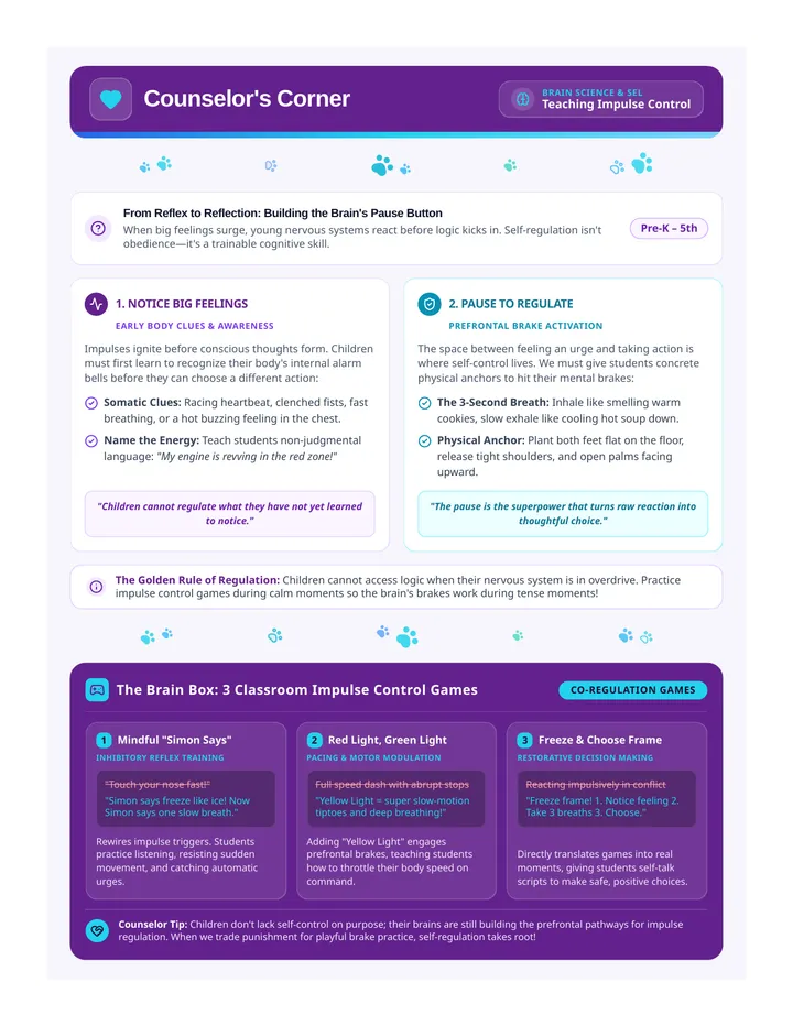 Impulse Control Newsletter Page