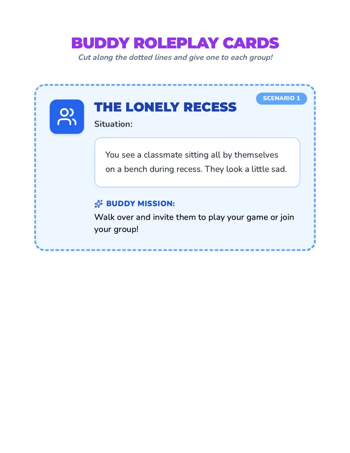 Buddy Roleplay Cards
