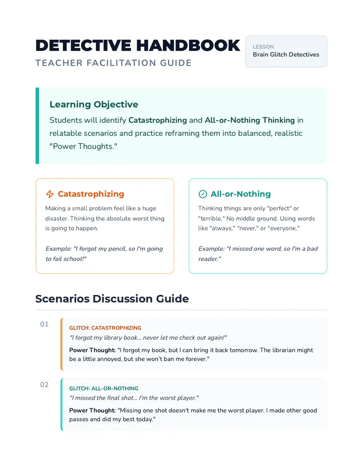 Detective Handbook Teacher Guide