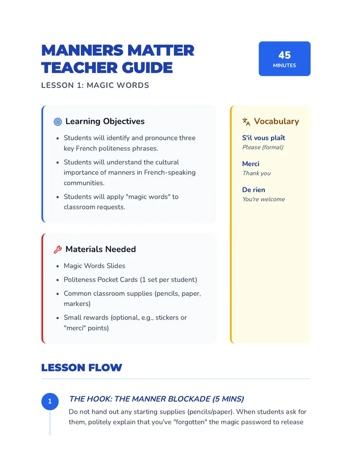 Magic Words Teacher Guide