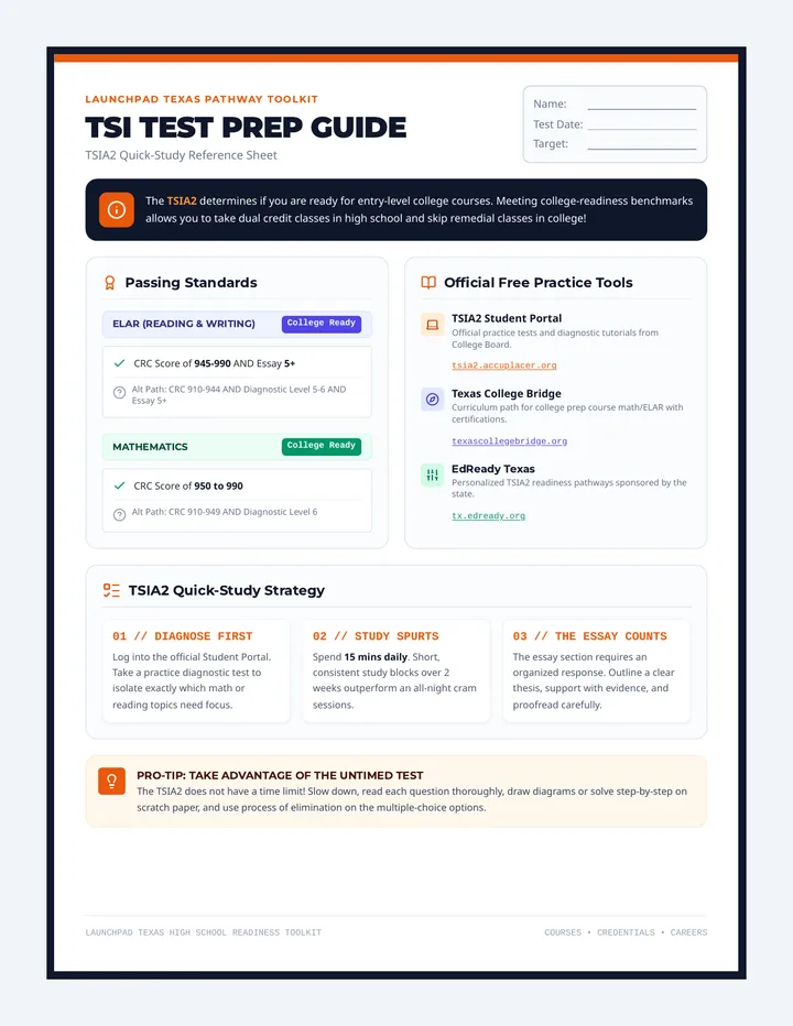 TSI Test Prep Guide