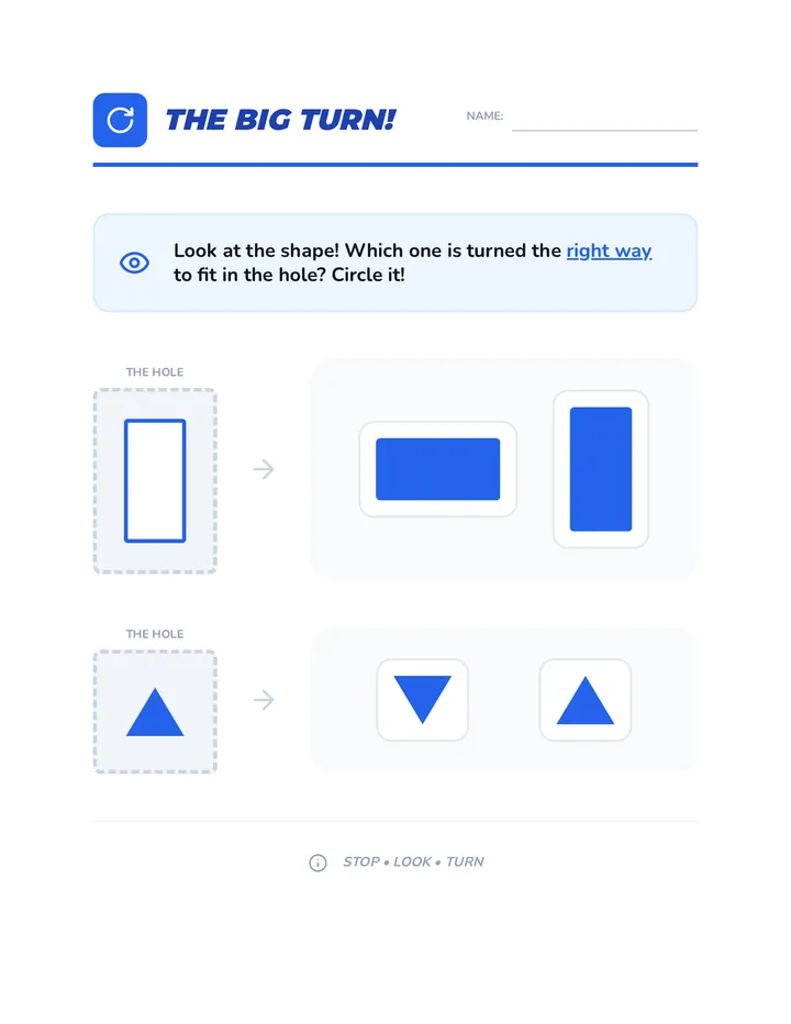 Turn and Fit Activity