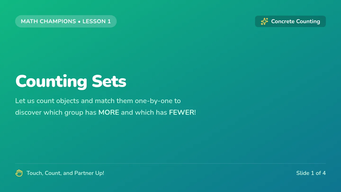Counting Sets Slides