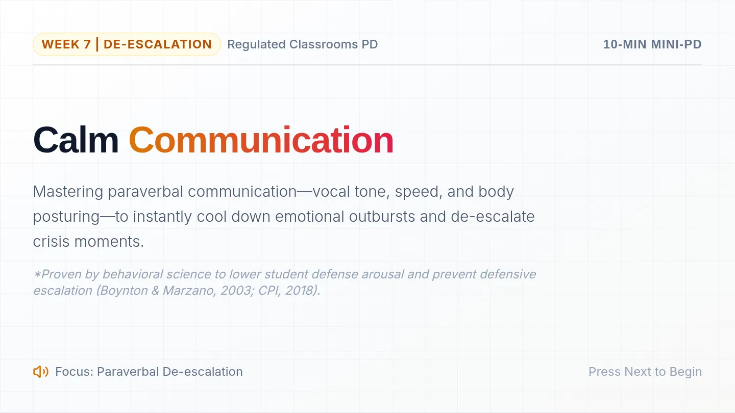 Calm Communication Slides