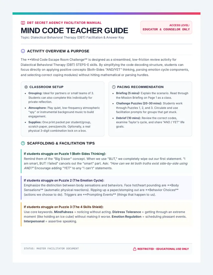 Mind Code Teacher Guide
