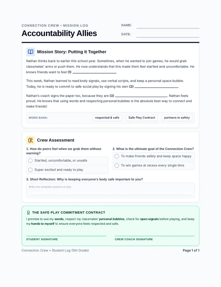 Accountability Allies Mission Log