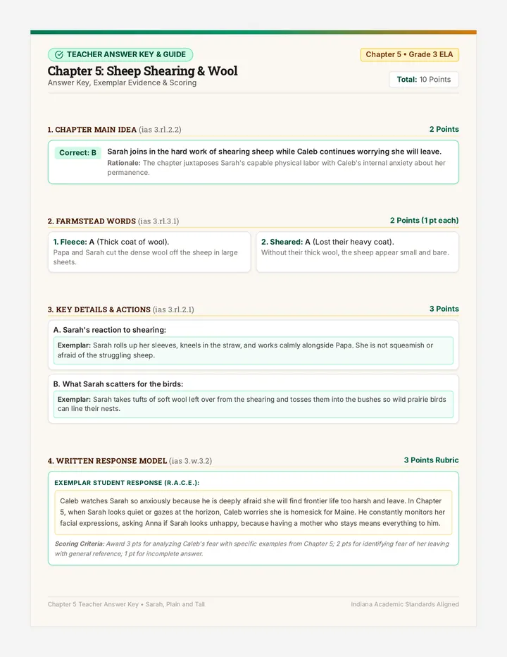 Chapter Five Answer Key