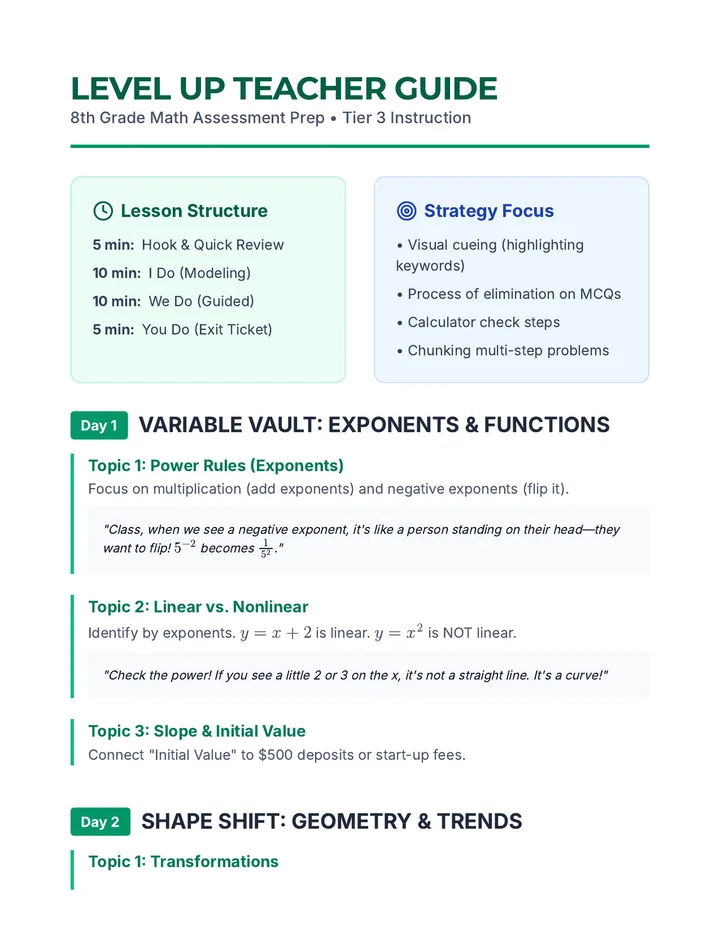 Level Up Teacher Guide