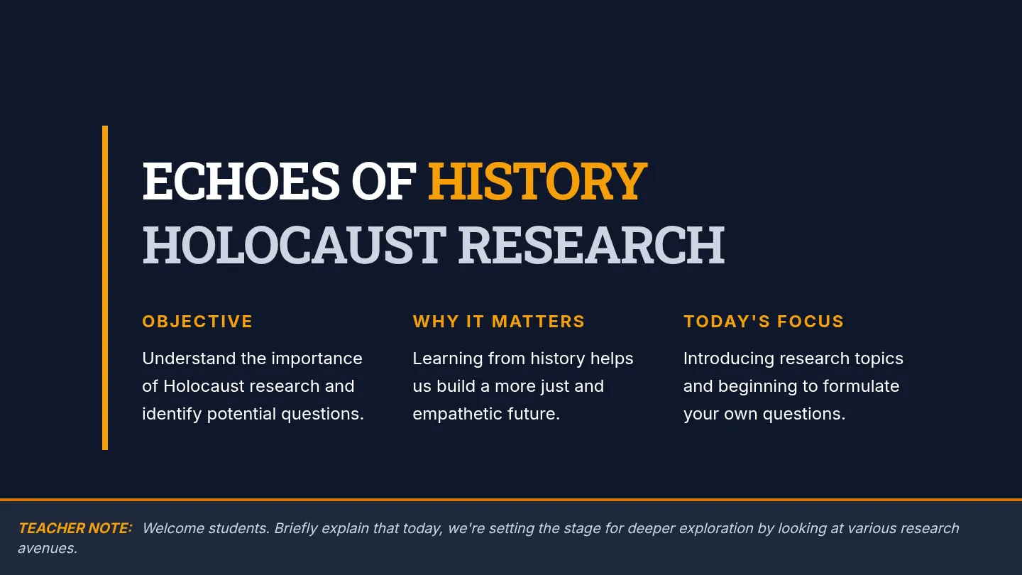 Echoes of History Slide Deck