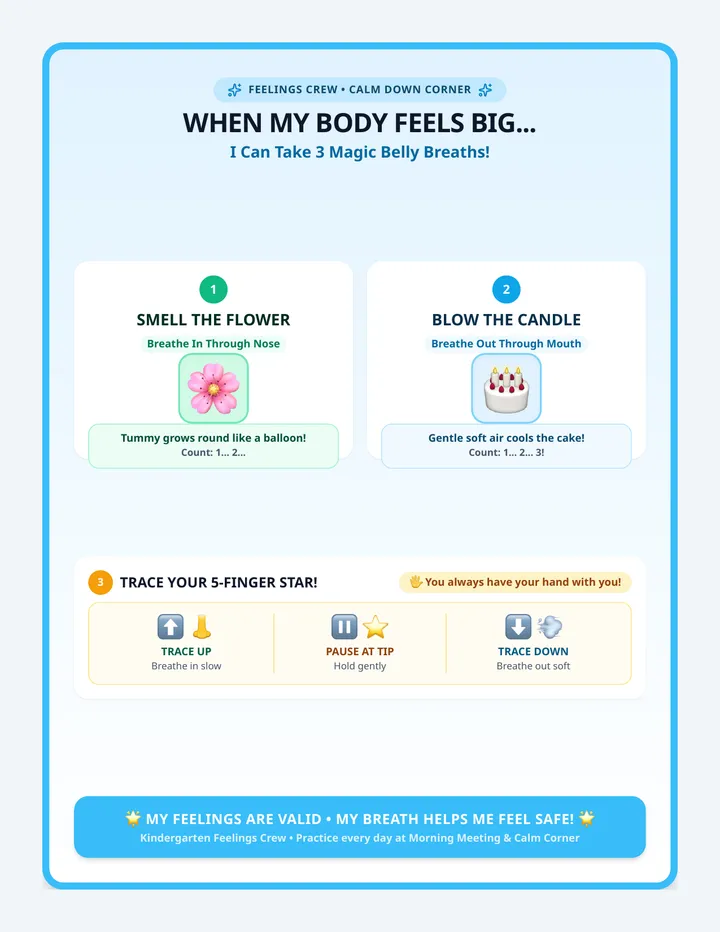 Belly Breath Classroom Poster
